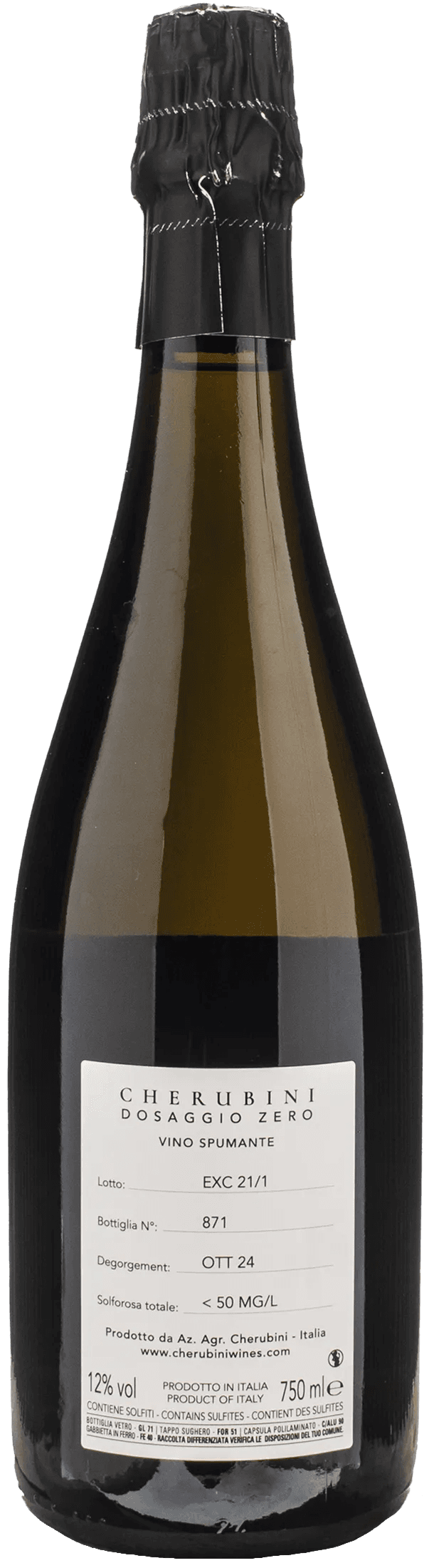 Cherubini Exceptis Blanc de Noirs Dosaggio Zero