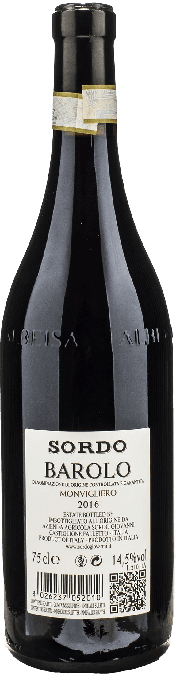 Sordo Giovanni Barolo Monvigliero 2016