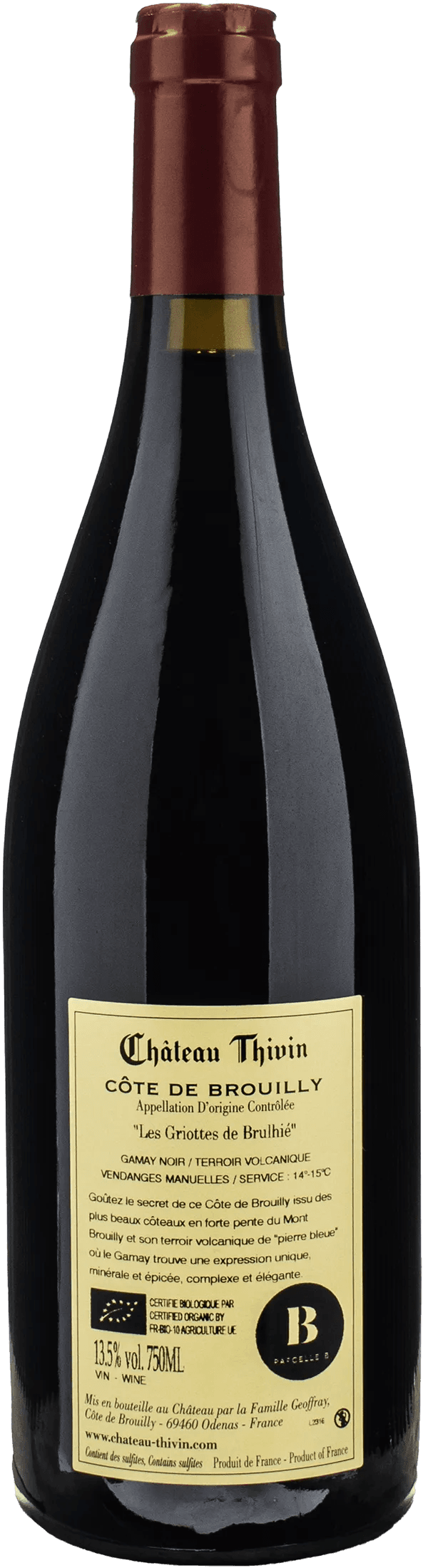 Chateau Thivin Les Griottes de Brulhie 2023
