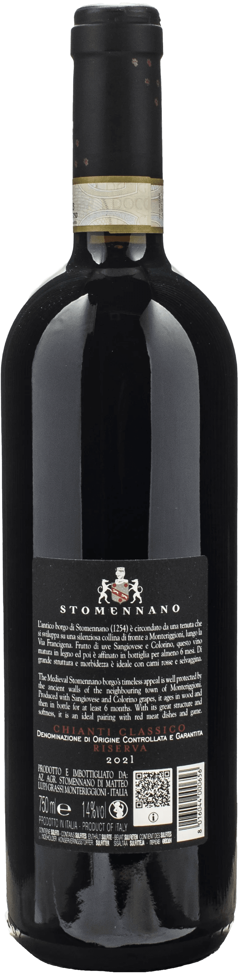Stomennano Chianti Classico Riserva 2021