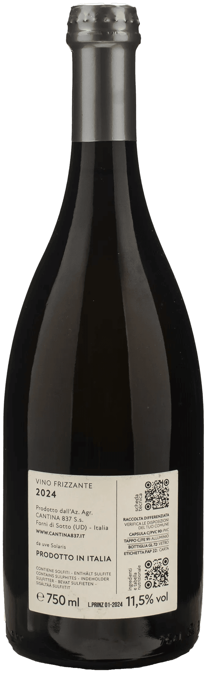 Cantina 837 Piwi Prinzipi 2024