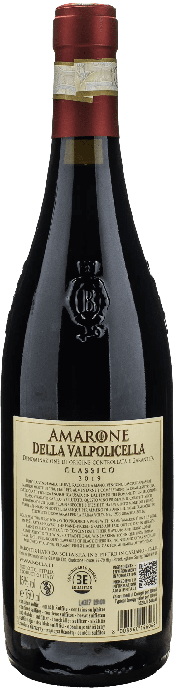 Bolla Amarone della Valpolicella Classico 2019