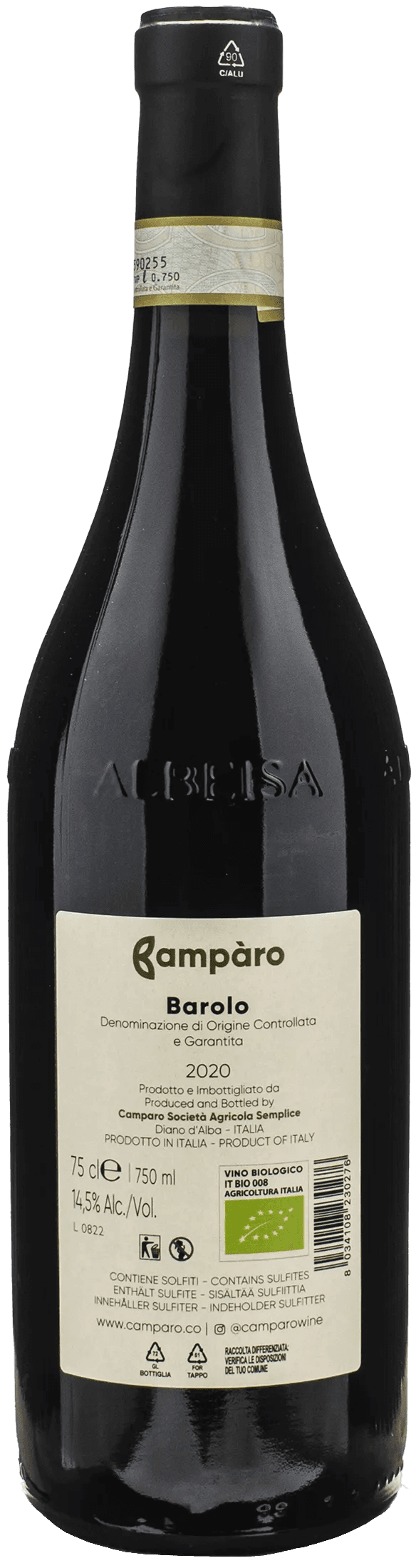 Camparo Barolo Classico 2020
