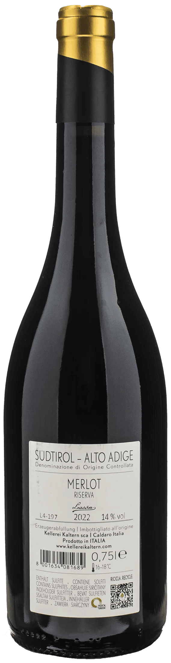 Caldaro Lason Merlot Riserva 2022