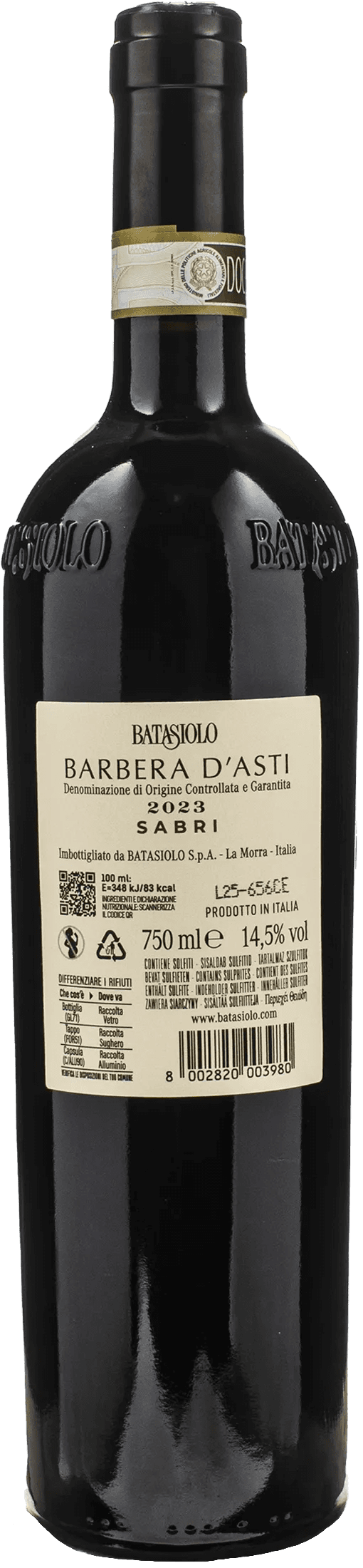 Batasiolo Barbera d'Asti Sabri 2023