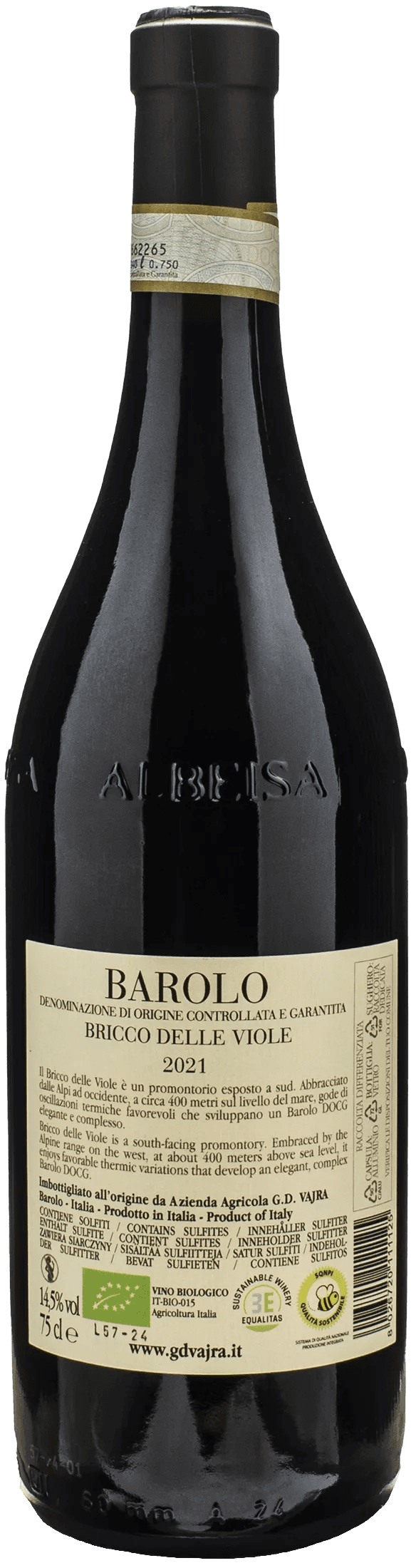 Vajra G.D. Barolo Bricco delle Viole 2021