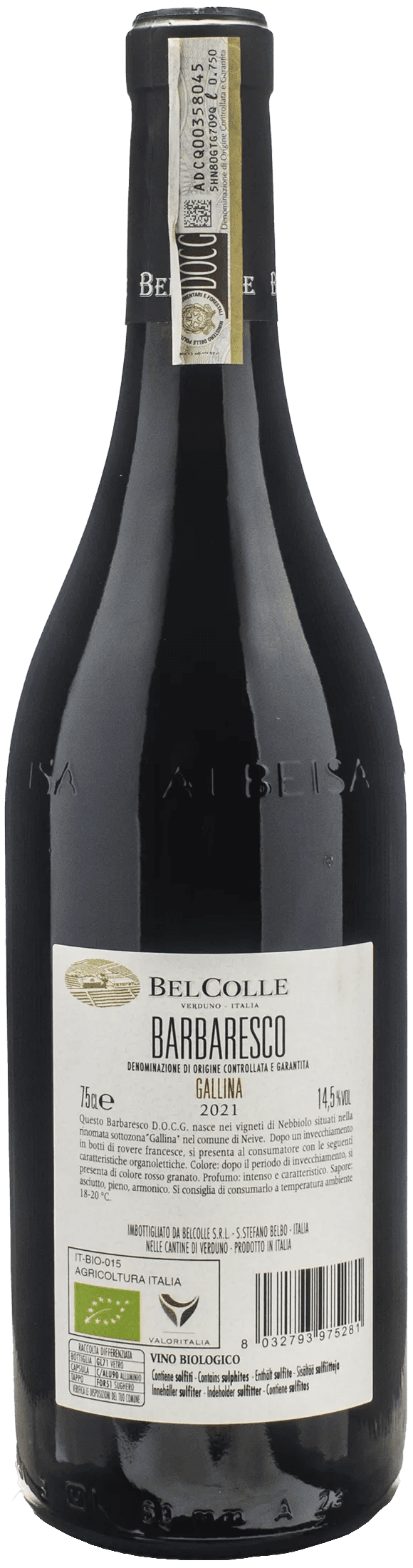 Bel Colle Barbaresco Gallina 2021