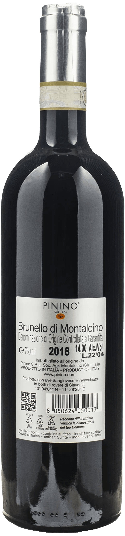 Azienda Agricola Pinino Brunello di Montalcino 2018