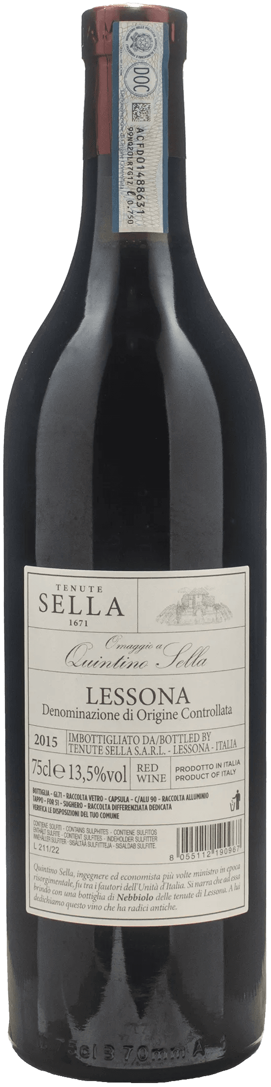 Tenute Sella Omaggio a Quintino Sella Lessona 2015