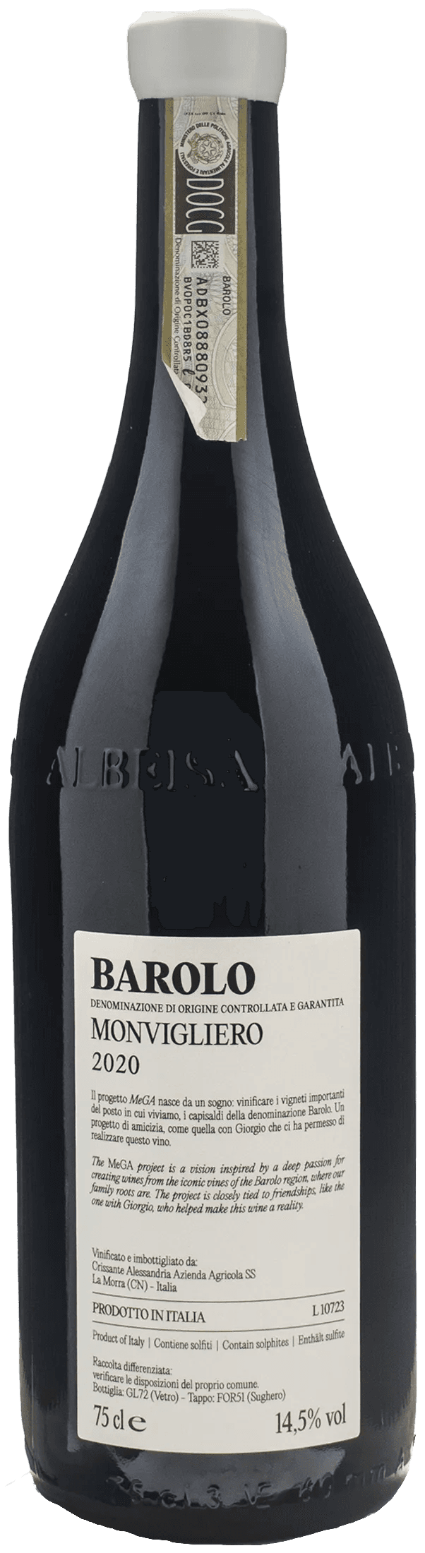 Crissante Alessandria Barolo Monvigliero 2020