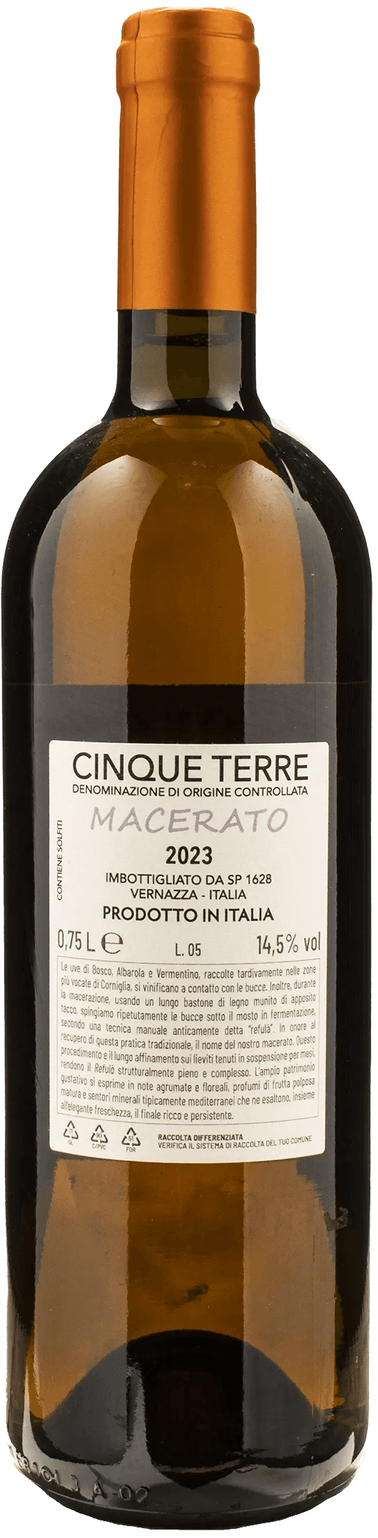 La Baracca 5 Terre Bianco Macerato 2023