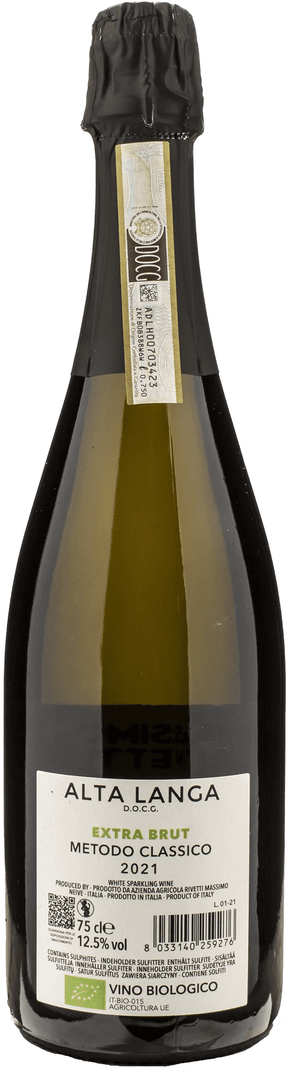 Massimo Rivetti Alta Langa Extra Brut 2021