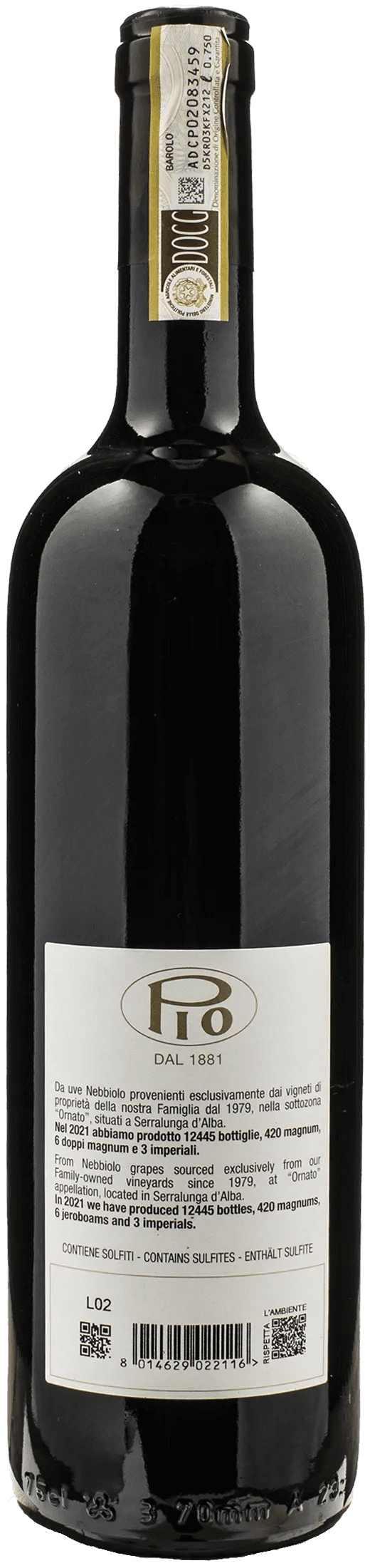 Pio Cesare Barolo Ornato 2021