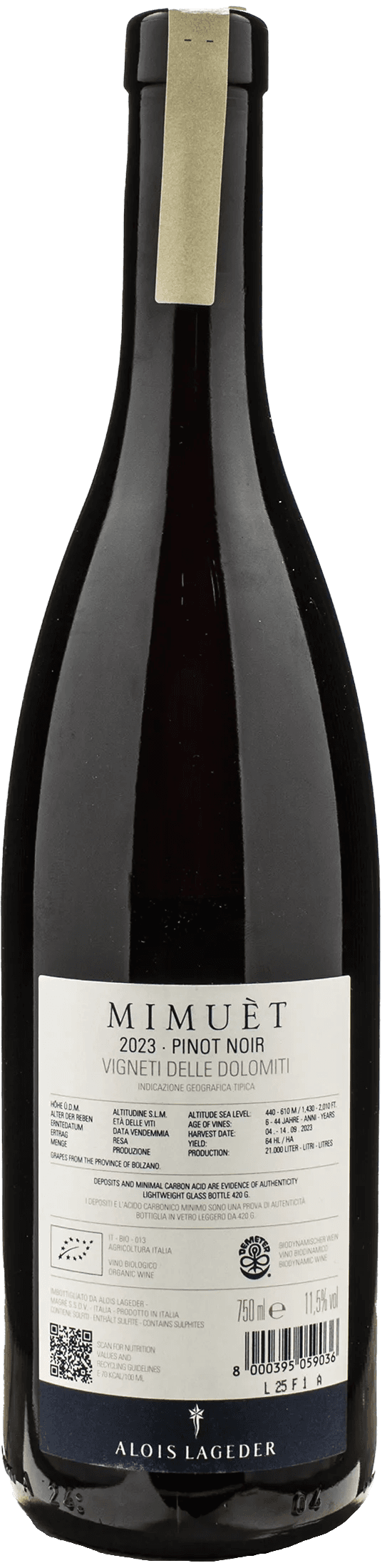 Alois Lageder Mimuet Pinot Noir 2023