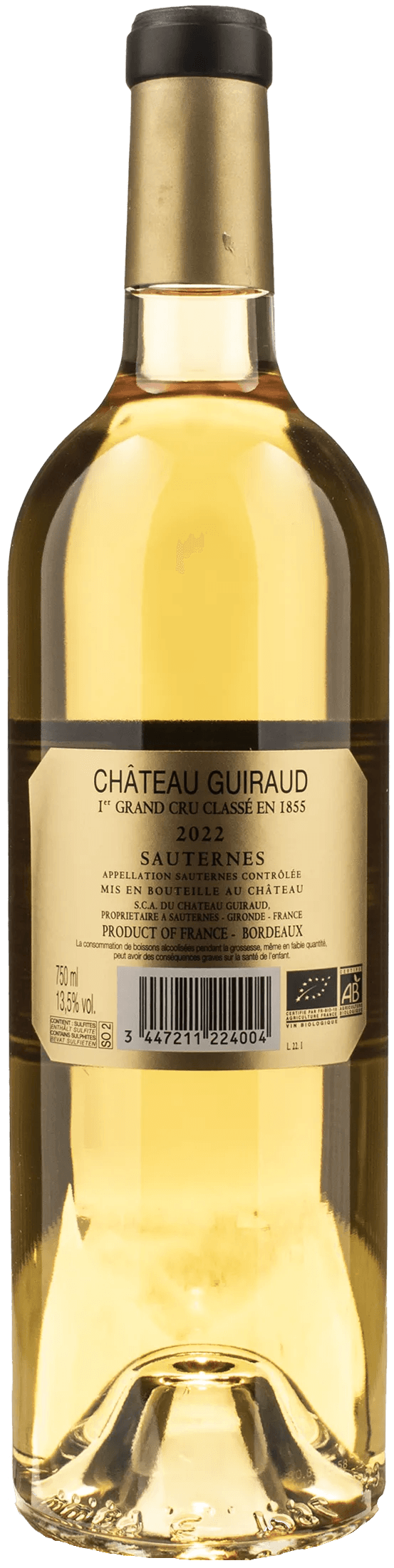 Chateau Guiraud Sauternes 1er Grand Cru Classe 2022