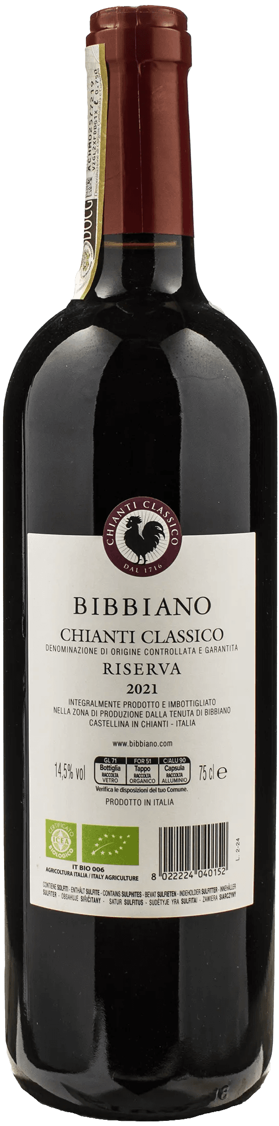 Bibbiano Chianti Classico Riserva 2021