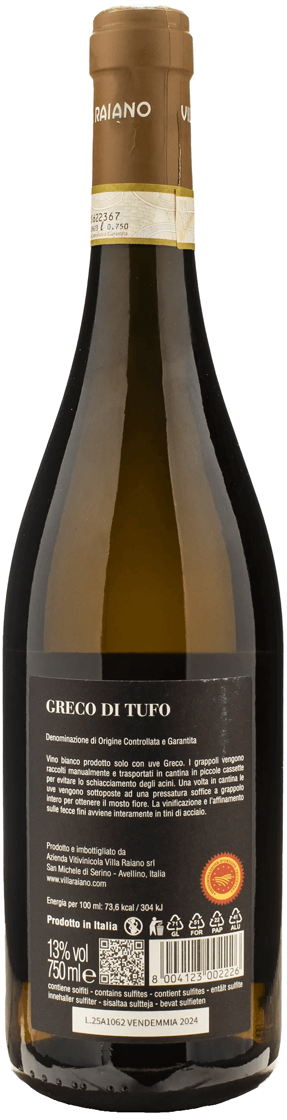 Villa Raiano Greco di Tufo 2024