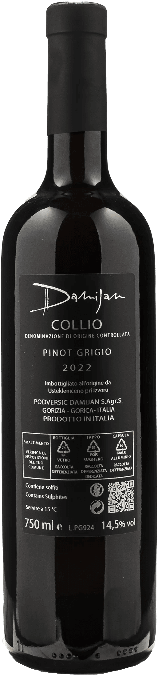 Damijan Podversic Pinot Grigio 2022
