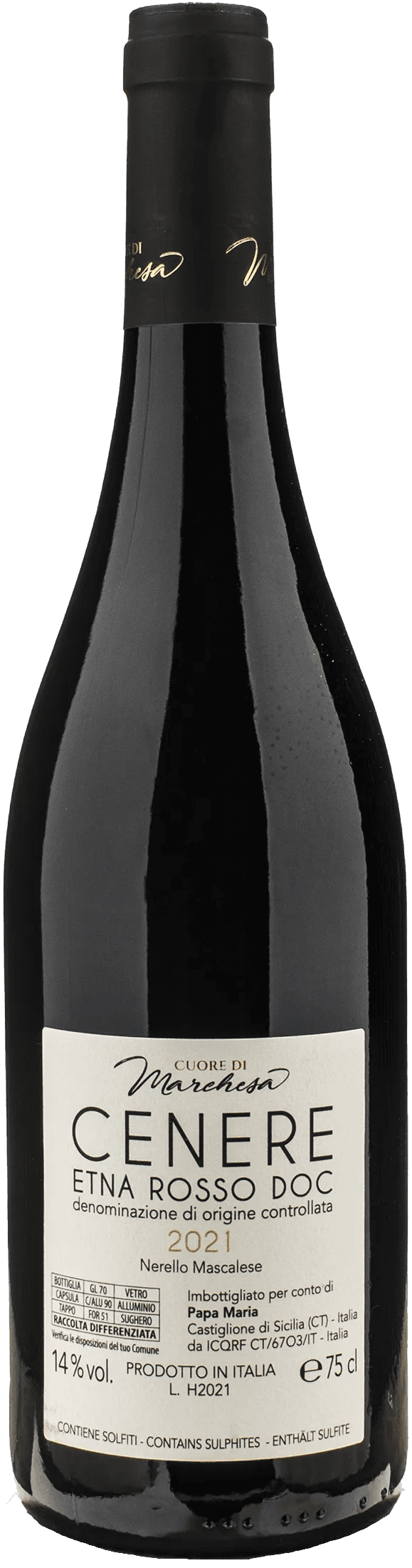 Cuore di Marchesa Etna Rosso Cenere 2021