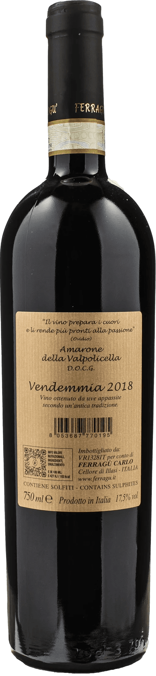 Ferragu Amarone della Valpolicella 2018
