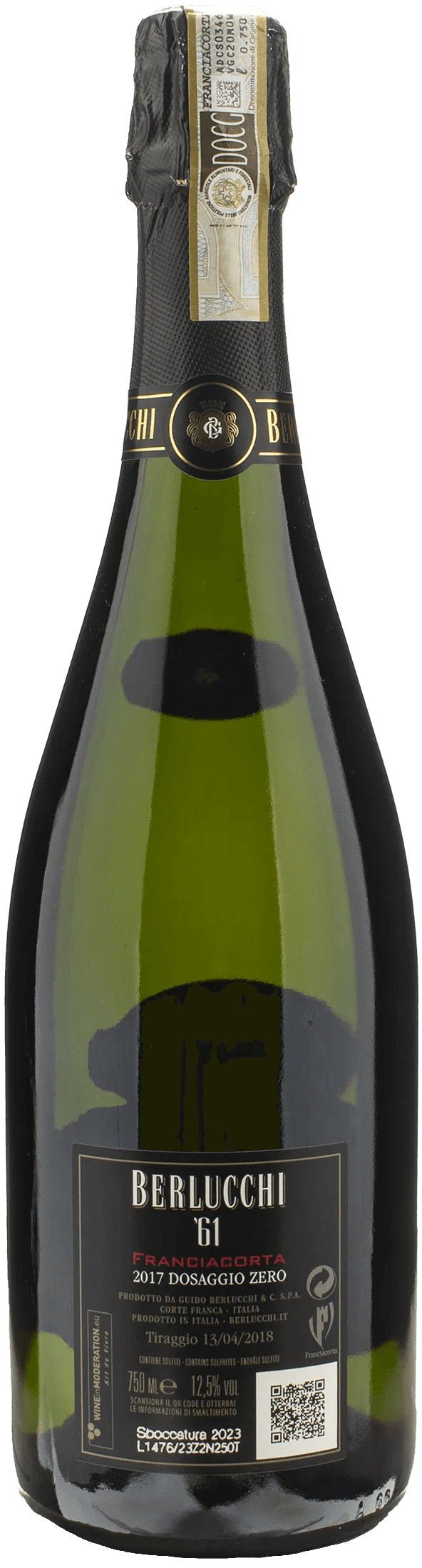 Berlucchi '61 Franciacorta Nature Dosaggio Zero 2017