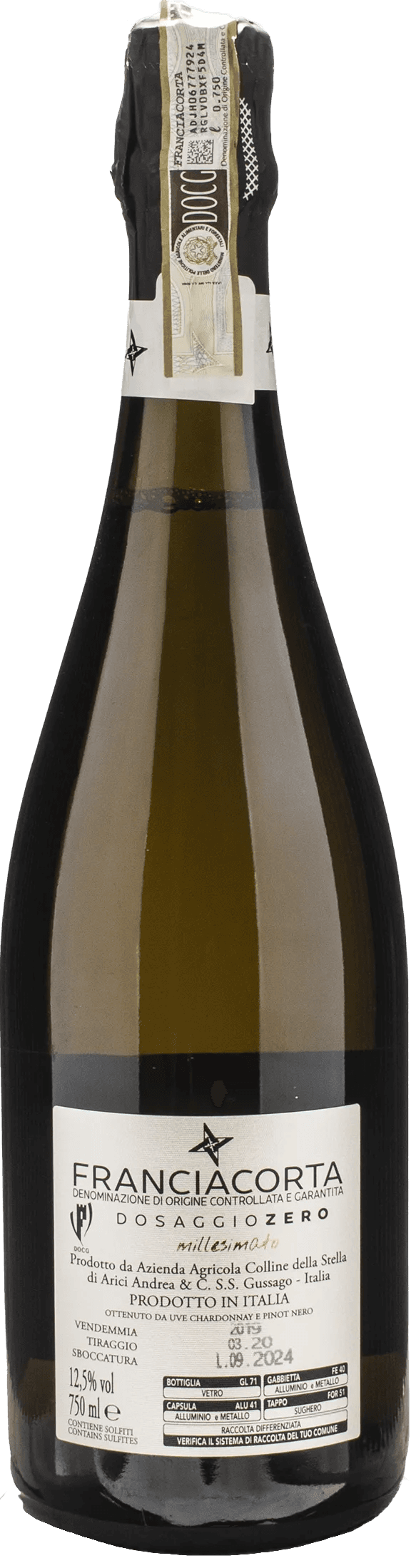 Arici Franciacorta Dosaggio Zero 2019
