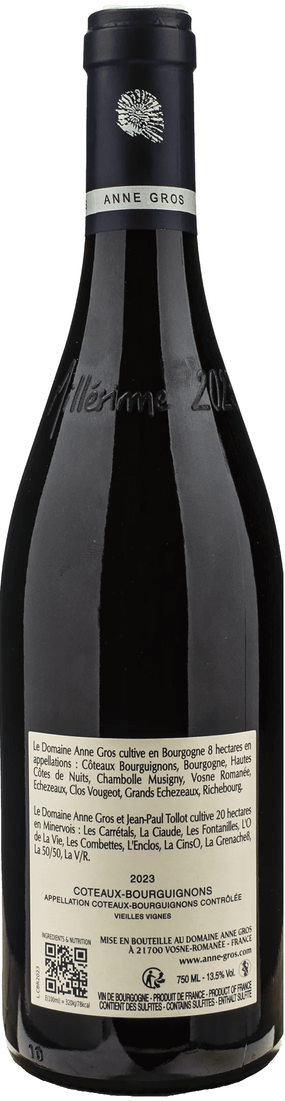 Anne Gros Coteaux Bourguignons Vieilles Vignes 2023
