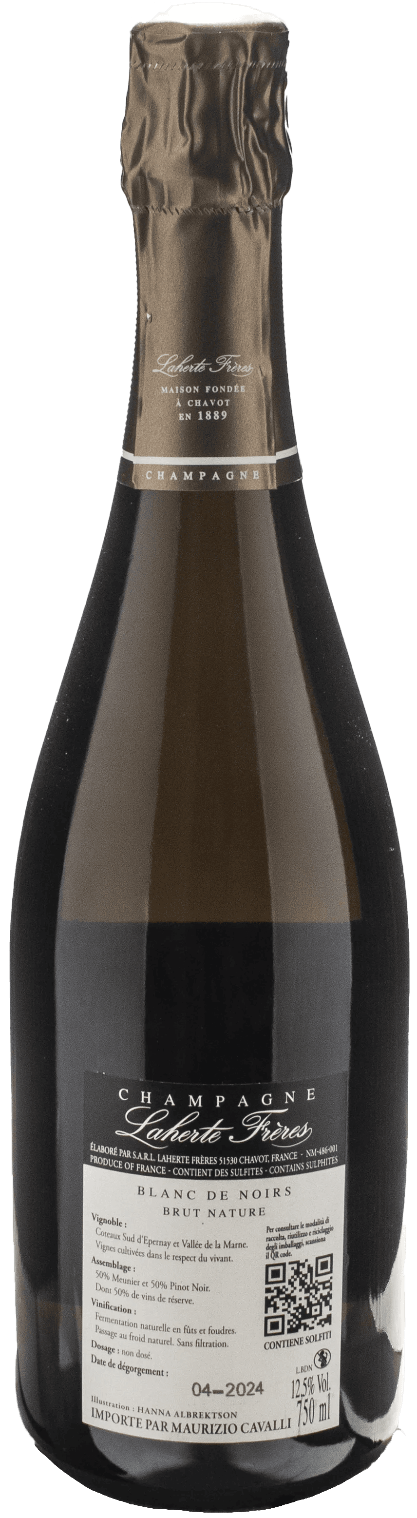 Laherte Freres Champagne Blanc de Noirs Brut Nature