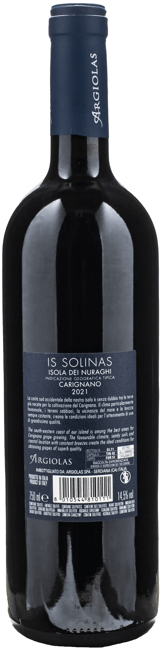 Argiolas Carignano del Sulcis Is Solinas 2021
