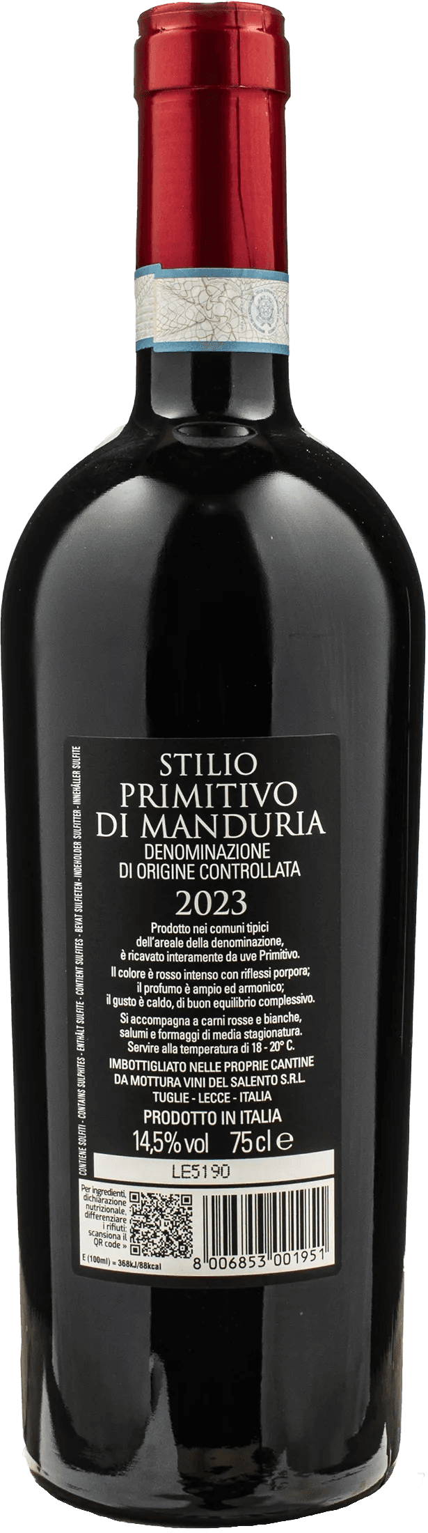Mottura Primitivo di Manduria Stilio 2023