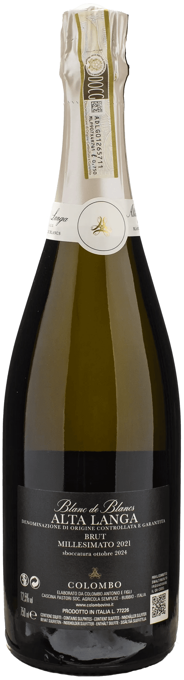Colombo Alta Langa Blanc de Blancs Brut 2021