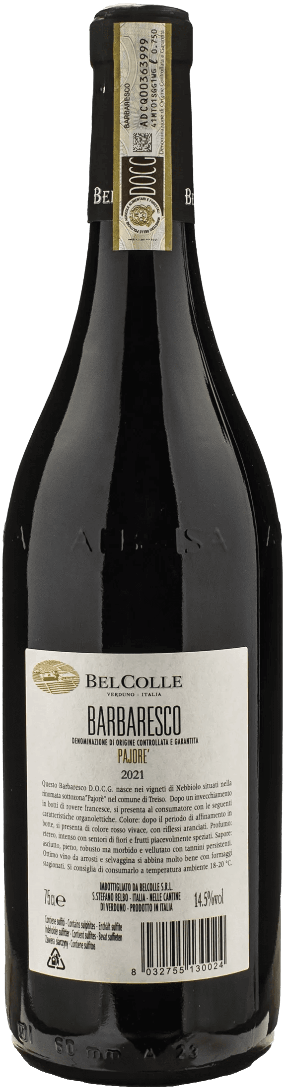 Bel Colle Barbaresco Pajore 2021