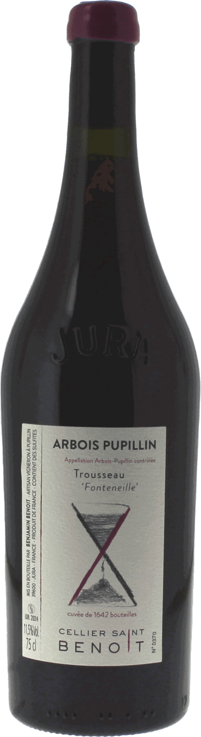 Trousseau Fonteneille Cellier Saint Benoit Jura, 2023