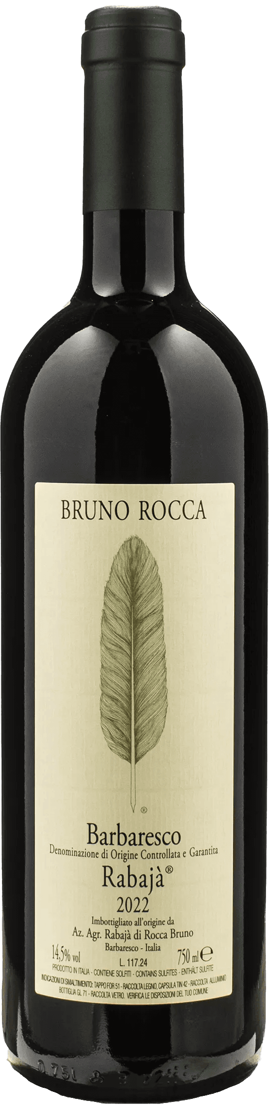 Bruno Rocca Barbaresco Rabaja 2022