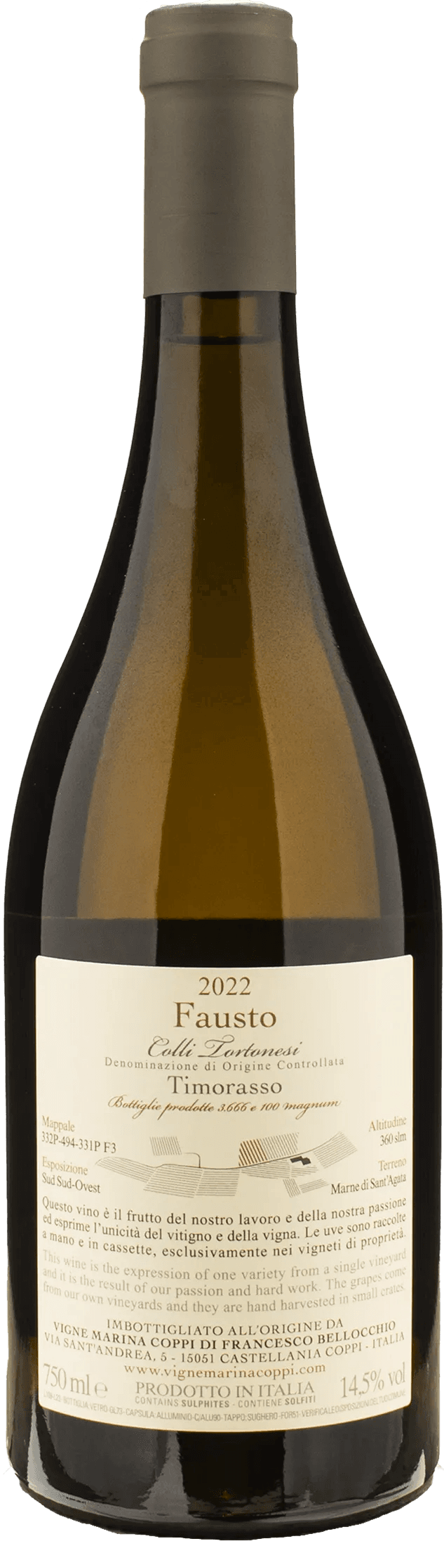 Vigne Marina Coppi Timorasso Fausto 2022