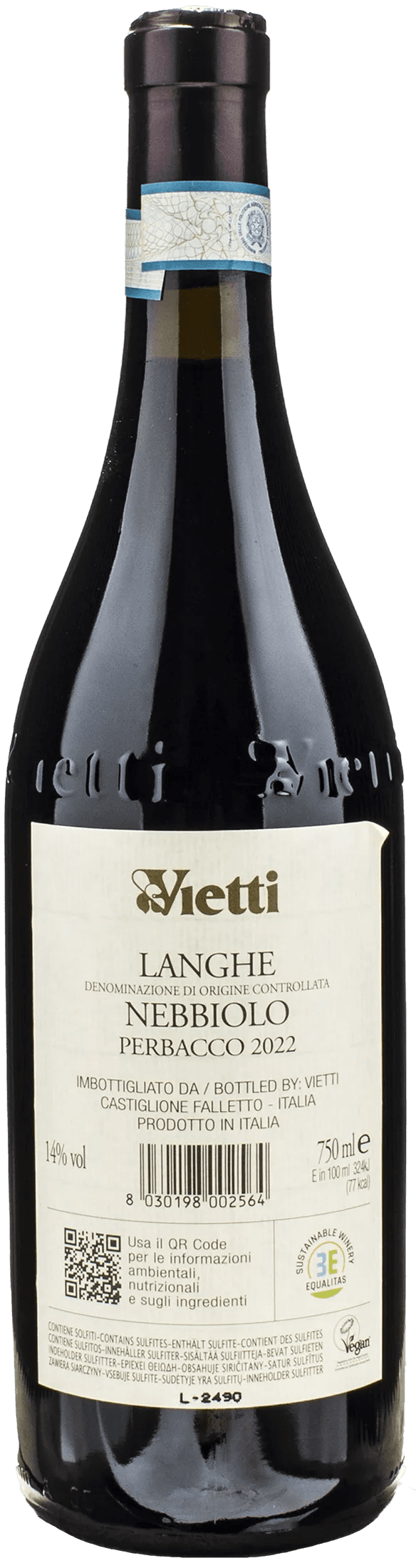 Vietti Langhe Nebbiolo Perbacco 2022