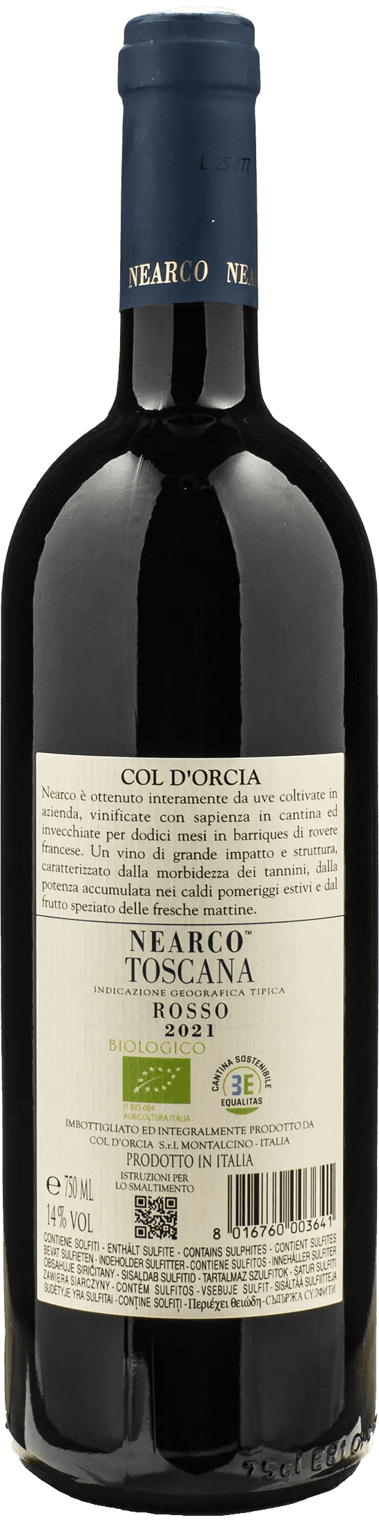 Col D'Orcia Toscana Nearco 2021