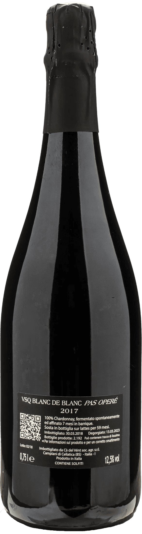 Ca del Vent Blanc de Blancs Pas Opere 2017