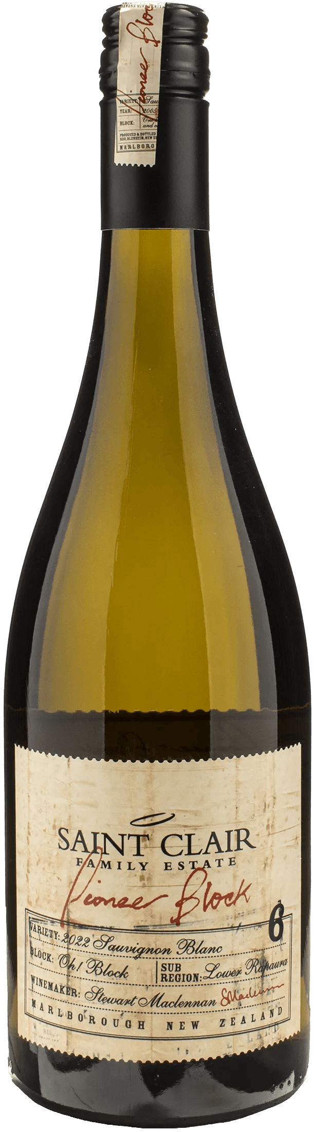 Saint Clair Sauvignon Blanc Pioneer Block 6 2022