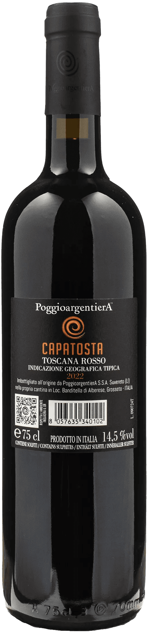 Poggio Argentiera Capatosta Toscana Rosso 2022