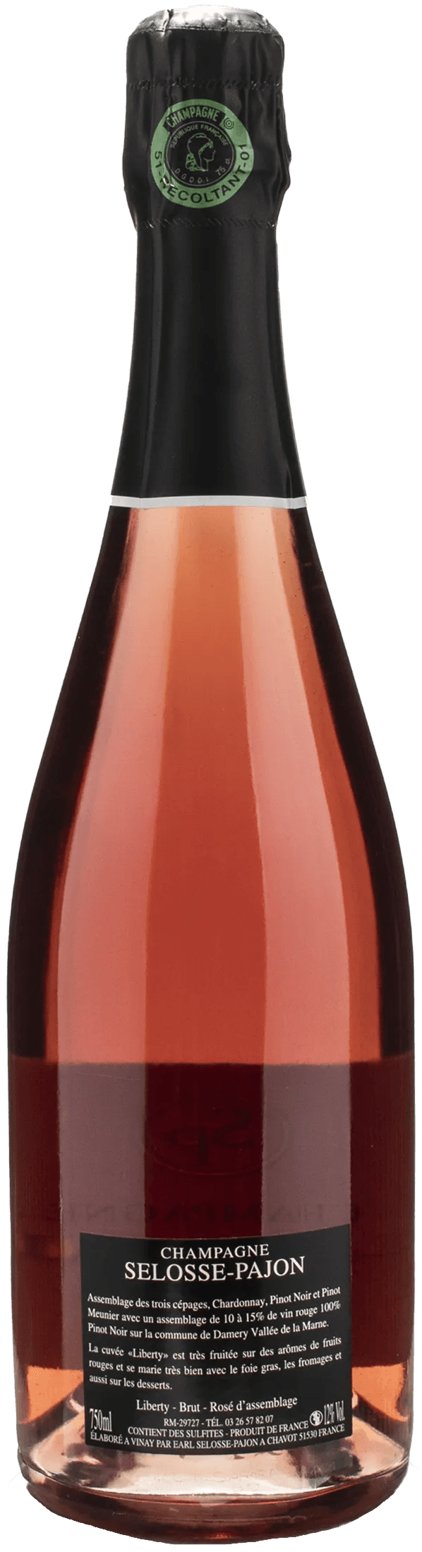 Selosse Pajon Champagne Liberty Rosè d'Assemblage
