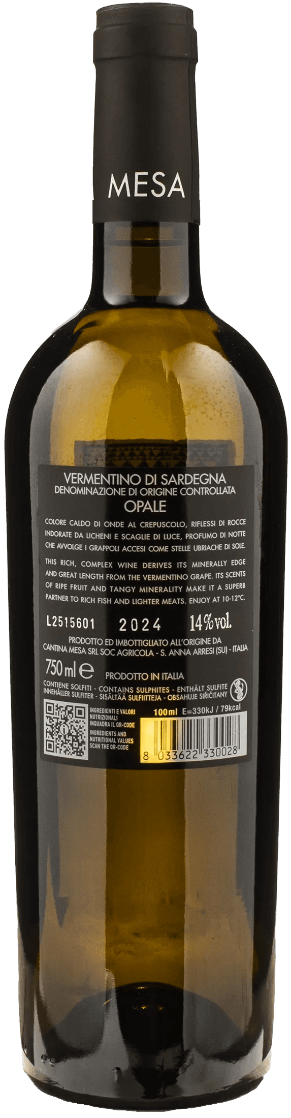 Mesa Vermentino di Sardegna Opale 2024