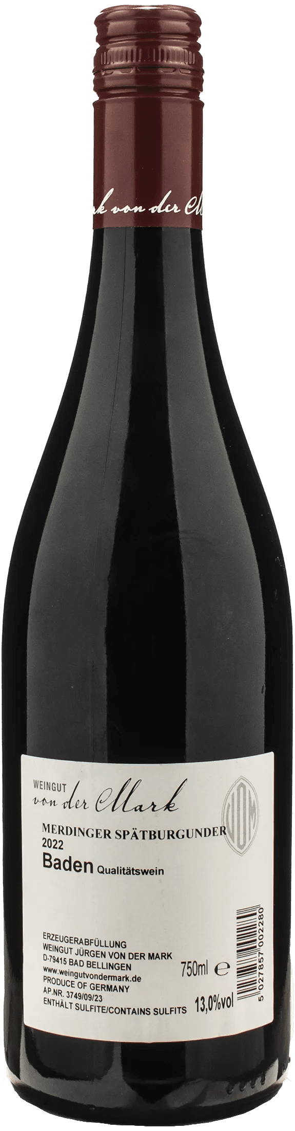 Von der Mark Spatburgunder Merdinger 2022