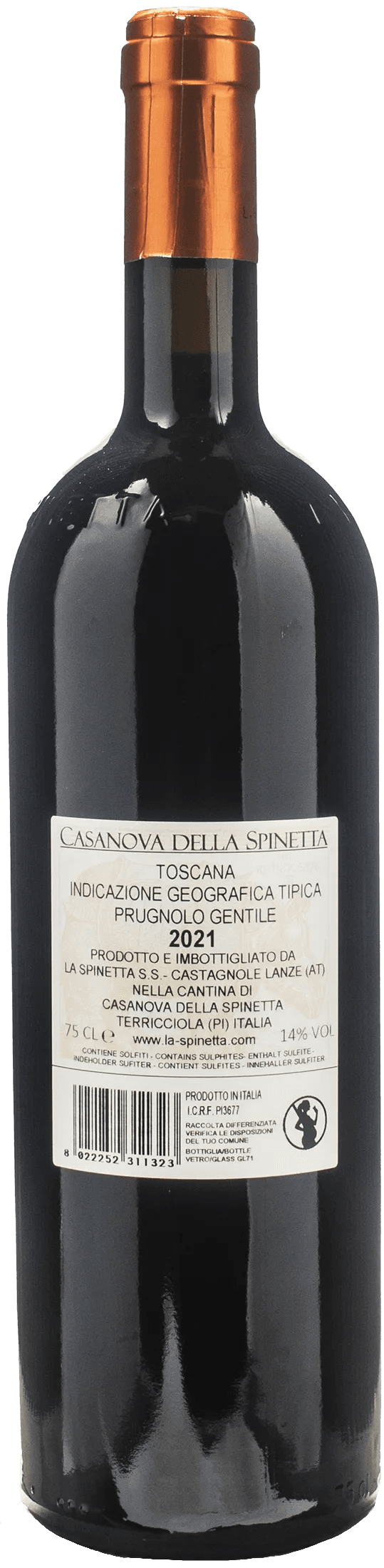 La Spinetta Prugnolo Gentile di Casanova 2021