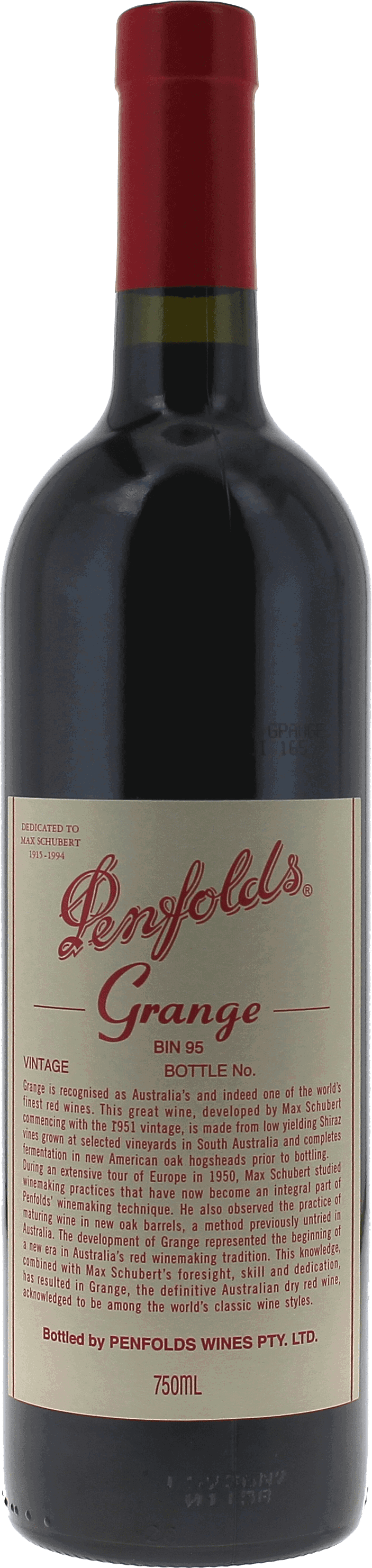 Penfolds Grange Australie, 2002