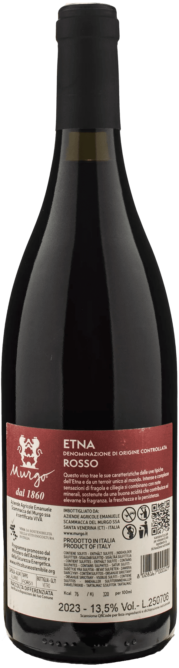 Murgo Etna Rosso 2023