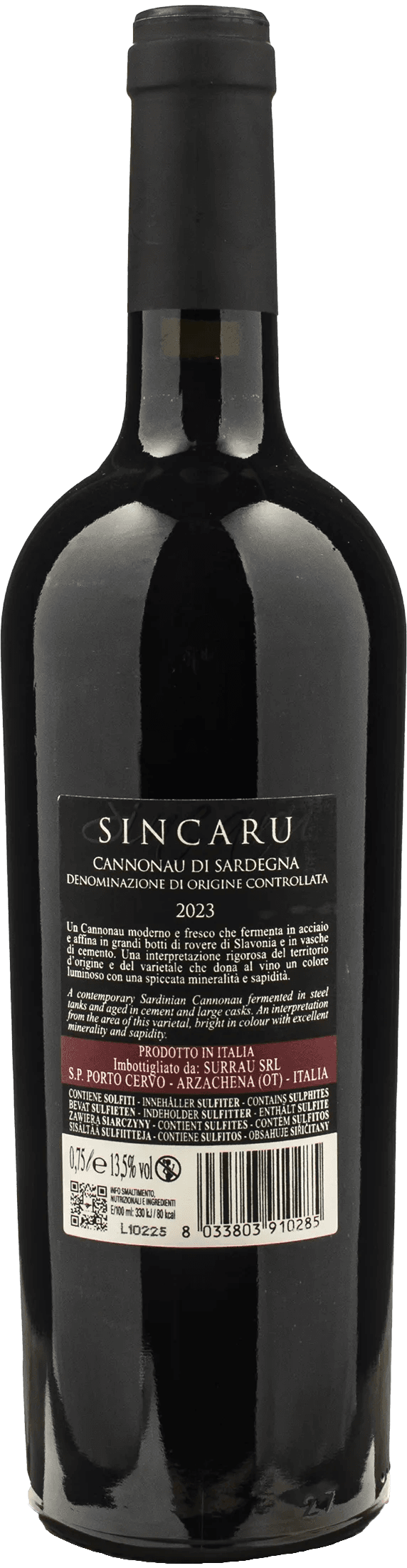 Surrau Cannonau di Sardegna Sincaru 2023