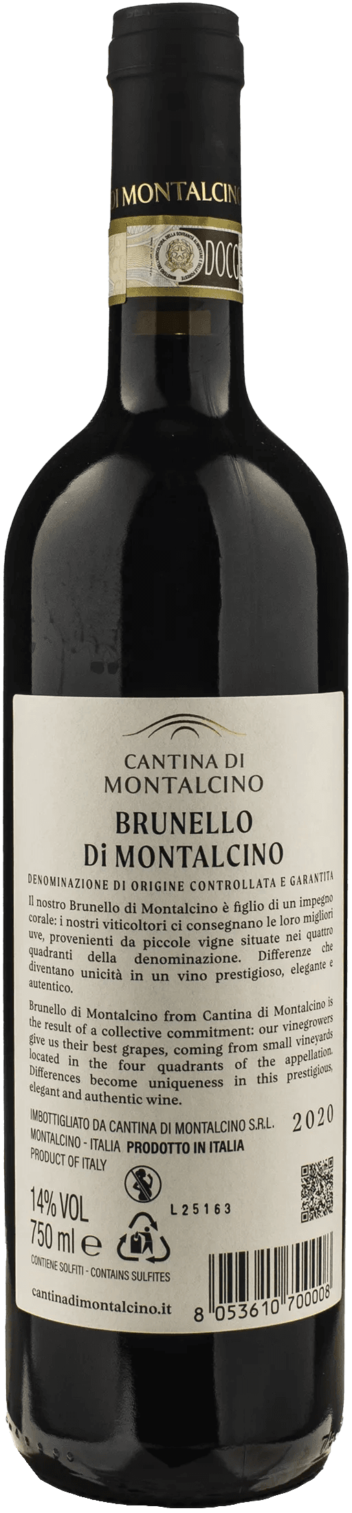 Cantina di Montalcino Brunello Montalcino 2020