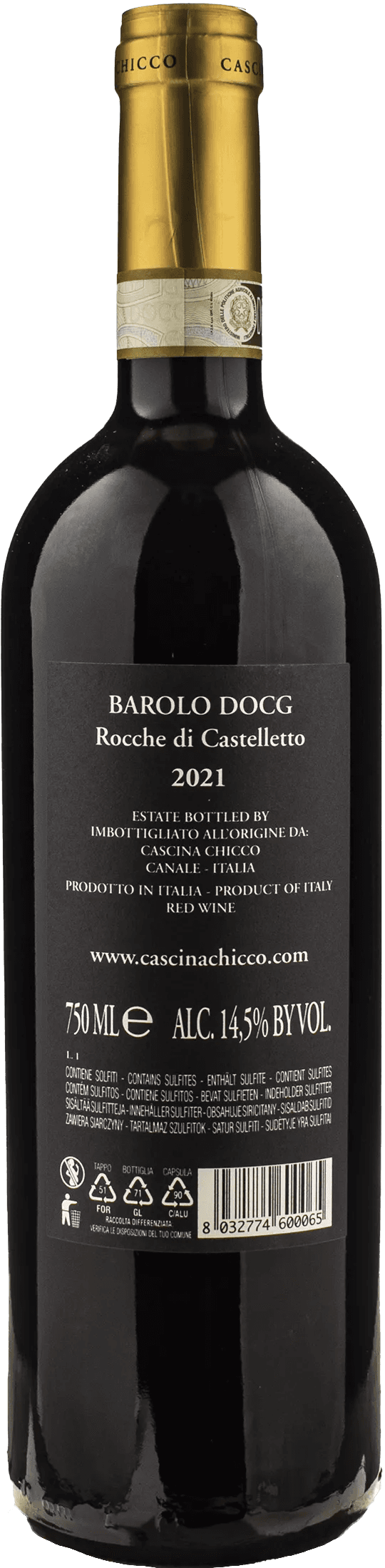 Cascina Chicco Barolo Rocche di Castelletto 2021