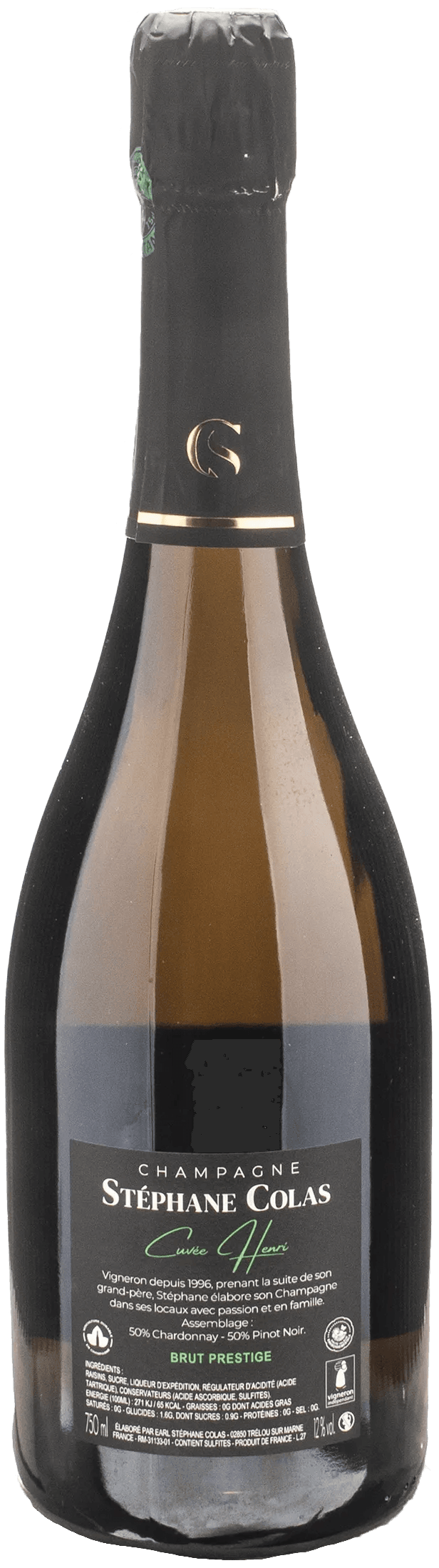 Stephane Colas Champagne Prestige Cuvee Henri